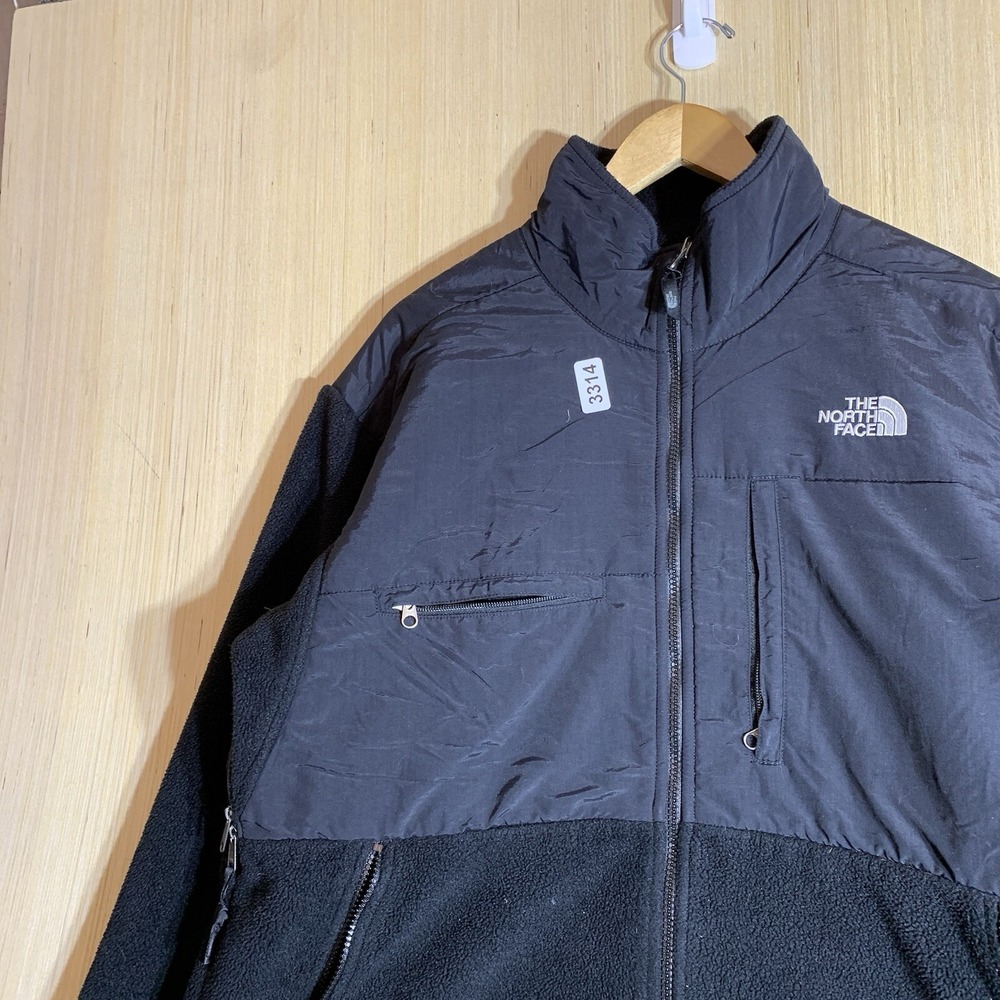 Vintage The North Face Sweater Large Black Long Sleeve Men's Zip Up Denali - Picture 8 of 15